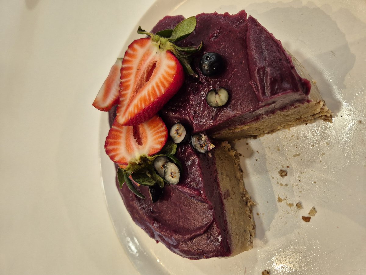 Torta cruda de frutas